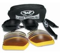 Global Vision Shatterproof Hiking Glasses/Sunglasses Complete With Five Sets Of Interchangeable Lenses, Strap And Neoprene Storage Pouch & A Lens Cleaning Cloth