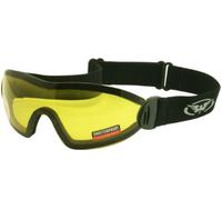 Global Vision Skydiving/Freefall and Parachuting Yellow Tinted Shatterproof UV400 Goggles Complete With Storage Pouch & Lens Cleaning Cloth