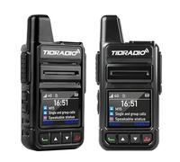 Global Walkie Talkies TIDRADIO TD-M15, Unlimited Range PoC Radio with 1-Year Free Data & SIM Cards. One-Touch PTT & Group Calling, Ideal for Family, Business,Truck Fleet, Construction, Logistics-2Pack