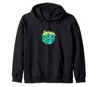 Global Warming Climate Change Planet Science Conservatino Zip Hoodie