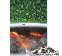 Global Warming Puzzle Decompression Toys 100 Percent Recycled Cardboard Jigsaw Puzzle for Adults Teen 1000pcs (26x38cm)