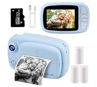GlobalCrown Kids Camera Instant Print,3.5 Inch Screen Video Child Digital Kids