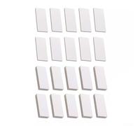 GLOBALHUT 20Pcs EVA Foam Wall Protector Set - Headboard Stoppers And Couch Pads For Noise Reduction - 5Mm And 15Mm Thick White Cushions For Furniture