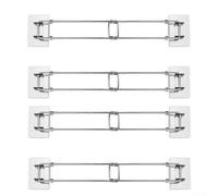 GLOBALHUT 4 Pack Adjustable RV Refrigerator Bar Tension Rod 12.44-22.63 Inch Stainless Steel Fridge Organizer For Travel Outdoor Home Camper