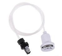 GLOBALHUT Bathtub Spa Waste Disposal Air Pressure Switch, 16A 28/32/34mm Mounting Holes Remote Control Button ABS Stainless Steel PVC(32MM)