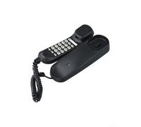 GLOBALHUT Corded Landline Phone with Lighted Keypad, Wall-Mounted or Desk Telephone with Loud Ringer for Home Office, Last Number Redial, ABS, Black(black)