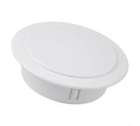 GLOBALHUT Decorative Wall Hole Cover 40-100mm Plastic Pipe Cap for Air Conditioning Water Lines - White Cable Pass Through Plate Ventilation Grommet(100mm)