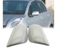 GLOBALHUT Door Wing Mirror Covers, For Toyota Yaris 2007-2013 Gray ABS Replacement Pair Driver Passenger Side Front Left Right 87945-0D907