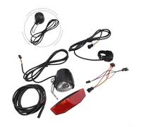 GLOBALHUT Ebike Headlight Tail Light Set, 12V 72V, Bright for City and Road Cycling