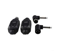 GLOBALHUT For Dynamic Microphone Wireless for System 2 4G with XLR Transmitter and Receiver, 80m Wireless Range, Rechargeable, Low Latency for Clear Sound Transmission (1 in 1)