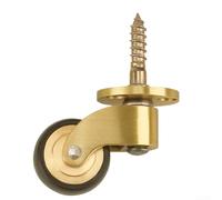 GLOBALHUT Heavy Duty Castor Wheels, Solid Brass 360°Swivel Wheels For Furniture, Castors For Moving Furniture And Trolley, Whisper-Quiet Operation(T4926)
