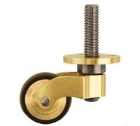 GLOBALHUT Heavy Duty Castor Wheels, Solid Brass 360°Swivel Wheels For Furniture, Castors For Moving Furniture And Trolley, Whisper-Quiet Operation(T4927)
