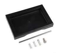 GLOBALHUT Low Profile Thin Drip Tray, One Single Hole Steam Tip, OPV Spring Modification Kit, Long Stainless Steel Tube, For Gaggia Models(6-piece set)