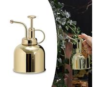 GLOBALHUT Mini Spray Pot, Polished Solid Brass Water Spray, Indoor Sprayer Bottle Decorative Metal Plant Spray With Top Pump Watering For Tropical Houseplants