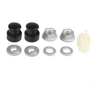 GLOBALHUT Screw Kit For E-Bike Hub Motor, E-Bike Hub Motor Axle Set 12Mm/14mm Lock Nut Washer Cover Carbon Steel Bicycle Component(14mm front)