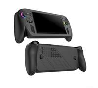 GLOBALHUT Shockproof Silicone Case for Xbox, for ROG Ally-X, Scratch-Resistant Protective Cover with Textured Grip, Custom Fit for Gaming Console(Black)