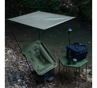 GLOBALHUT Sun Shade For Sun Lounger, Outdoor Moon Chair Canopy, Adjustable Height Folding Sunshade For Garden Chair, UV-Protection(green)