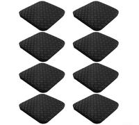 GLOBALHUT Treadmill Mat Anti-Slip Pads, For Gym Equipment 6/8 Piece Set Noise Reduction Shock Absorbing Silicone Mats For Exercise Machines(8pc)