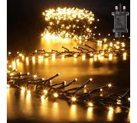 GlobaLink 7.6M 760LED Cluster Christmas Lights Warm White 8 Modes Christmas Tree Lights Plug in IP44 Waterproof String Lights Outdoor for Outdoor Indoor Xmas Tree Garden Party Decor