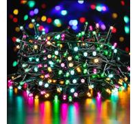 GlobaLink Christmas String Lights, Multicolor 20M/66FT 200LEDs Christmas Lights Outdoor, IP44 Waterproof Xmas Fairy Lights with 8 Lighting Modes for Xmas Decoration Indoor Outside Wedding Garden