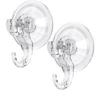 GlobaLink Suction Hooks, Clear Reusable Heavy Duty 3KG Vacuum Suction