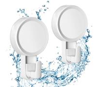 GlobaLink Suction Hooks, Strong Large Push Sucker Hook, Heavy Duty 5KG Vacuum Suction Cup, Reusable Plastic Shower Hooks Wreath Hook for Front Door Bathroom Kitchen Window Bags, 2 Pack
