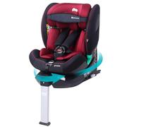globalkids i-Size 360 Swivel Car Seat, Group 0+123 Car Seat with ISOFIX and Support Leg, ECE R129, 0-36 kg, 0-12years, 40cm-150cm, Red