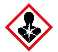 Globally Harmonized System of Classification and Labeling of Chemicals, Hazardous Substances Warning Labels, Self-Adhesive, 40x40mm/70x70mm/100x100mm Sheets (GHS08 Health Hazard, 40x40mm)