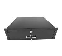 GlobalRack 3U Server Rack Drawer,Cabinet Drawer，18" Depth, Soft-Close | Mount drawer | Quiet steel ball bearing slides | Soft-close damping mechanism | Foldable handle 2 keys | Heavy-gauge steel