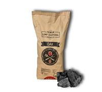 Globaltic Premium Oak Lump Charcoal - 10kg Black Pack of 1 - for Coal BBQ Grilling Smoking Outdoor Cooking Barbecues Pizza Ovens - Professional Quality Restaurant Grade - Easy Light Long Lasting Life
