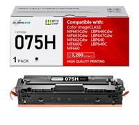 GLOBALVUE 075H Toner Cartridges High Yield (with Chip) Compatible with Canon 075H 075 for Canon imageCLASS MF662Cdw MF663Cdw MF665Cdw LBP646Cdw LBP647Cdw LBP640 MF660 Printer Ink 1-Pack