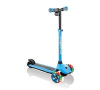 Globber E Motion 4 Plus - 3 Wheel Electric kids Scooter - from 6 Years Plus - Dual Braking System - 2 Year Warranty (Sky Blue)