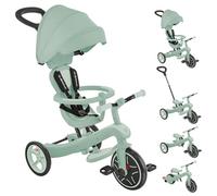 Globber Explorer Trike 4 in 1 Balance Bike Ride with Parent Handle - 10 Months Plus - 2 Year Warranty (Pistachio)