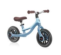 Globber GO Bike Elite Air Balance Bike - Rubber Tyres - Adjustable Seat and Handles - Carry Handle - 3-6 Years - 2 Year Warranty (Pastel Blue)
