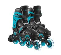 Globber - GO•Skates Inline Skates - Adjustable and Adjustable Inline Skates - Size M/L from 34 to 37, Black and Blue