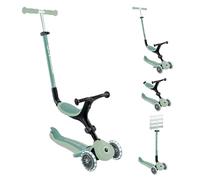 Globber Go Up Active Lights 3 Wheel Kids Scooter and Toddler RIde On - 15 Months to 9 years Plus - 2 year warranty (Pistachio)