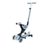 Globber - GO•UP Deluxe Lights ECO 360-3-Wheel Scooter with Seat and 360 Module, for Children from 15 Months to 6 Years, Blueberry