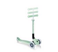 Globber Junior Foldable ECOlogic - Kids 3 Wheel Scooter For Ages 2+ - Folding With Adjustable Handles - LED Wheels - 2 Year Warranty (Pistchio)
