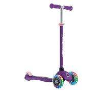 Globber Primo 3 Wheel Scooter With Light Up Wheels for 3 to 7 Years - Max User 50kg - 2 Year Warranty (Dark Purple)