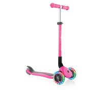 Globber Primo Foldable Lights Scooter Pink