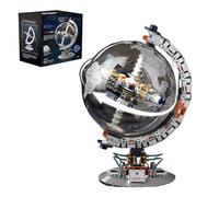 Globe Building Blocks Set, Creative Technology Space Teaching Gifts Model Toys, STEM World Map Collection Globe Building Bricks Kit, Ideas for Kid and Adult Home Decor(CK006)