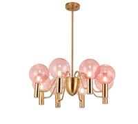 Globe Chandelier Bubble Glass Lampshade Pendant Nordic Luxury Cluster Hanging Ceiling Lig Fixture for Girls Living Dining Room Bedroom Kit