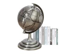 Globe Decor | Education Modern Desktop World Globe | Stylish Learning Tool Display | Contemporary Rotating Map Decoration Piece | Geographic Study Ball for School, Desk, Home