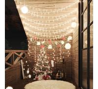Globe Fairy String Lights 20m 200 LED Warm White 8 Function