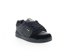 Globe Fusion GBFUS Mens Black Leather Skate Inspired Trainers Shoes