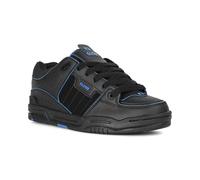 Globe Mens Fusion Skate Shoes, Black/Blue/Mosaic, 8.5 UK