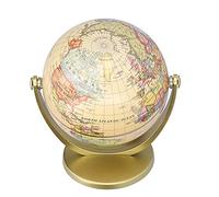 Globe, Globe English Mini World Map with Sturdy Hard Base, Earth Geographical Location Map Picture Teaching Tool Child, Rotating