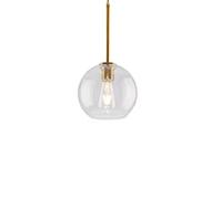 Globe Gradient Glass Pendant Light Modern Ball Glass Chandelier Adjustable Sphere Hanging Lamp Fixture for Kitchen Island Living Room Dining Table Loft Bar Hallway Farmhouse ( Color : A , Size : 20cm