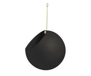 GLOBE Hanging Flowerpot 28 cm Black