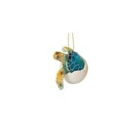 Globe Imports Sea Turtle Hatchling Blue Christmas Tree Ornament
